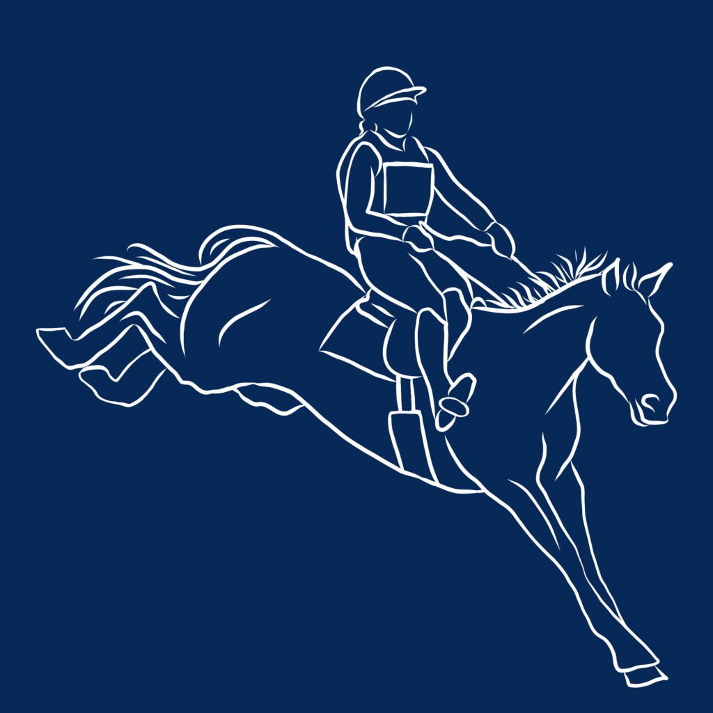 Paarden logo illustratie branding Studio Equine